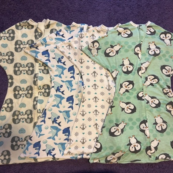 sleeping baby Zipadee-zip transition swaddle blanket (x4) - Size small 3-6 month - Picture 1 of 10